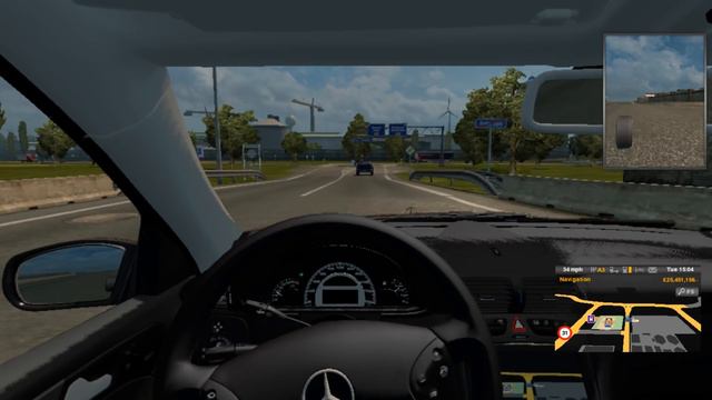 Euro Truck Simulator 2 mods- Mercedes Benz C32AMG/C320 смотреть онлайн