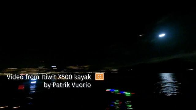 Stockholm under a full moon - kayak night light winter paddle, Itiwit X500 & sea kayaks [PART 3] смотреть онлайн