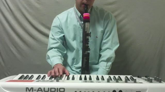 WX5 as breath controller of a MIDI keyboard смотреть онлайн