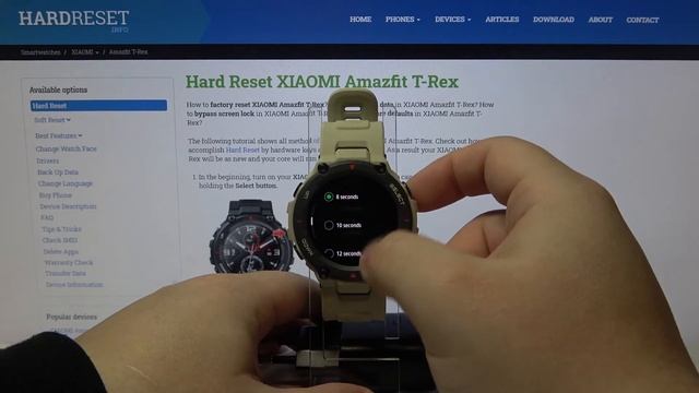 How to Change Screen Timeout in XIAOMI Amazfit T-Rex – Customize Display Settings смотреть онлайн