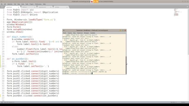 Разработка калькулятора с использованием PyQt смотреть онлайн