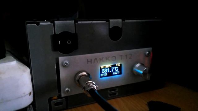 Нагрев и стабилизация температуры паяльной станции на жаллах HAKKO T12 смотреть онлайн