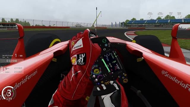 Assetto Corsa v1.7 Ferrari SF15-T@Silverstone Hotlap смотреть онлайн