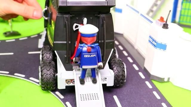 Excavator, Tractor, Fire Trucks & Police Cars For Kids