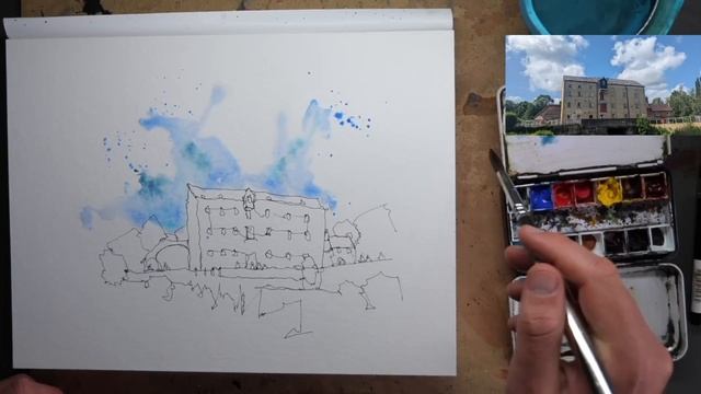 Quick Urban Sketching - Really Easy Tutorial смотреть онлайн