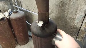 Безопасная печь на отработке, печь на отработке капельного типа