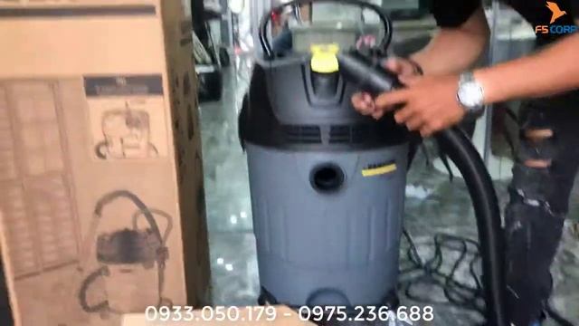 Máy hút bụi - nước KARCHER NT 65/2 AP hàng công nghiệp, sản xuất tại Romani смотреть онлайн