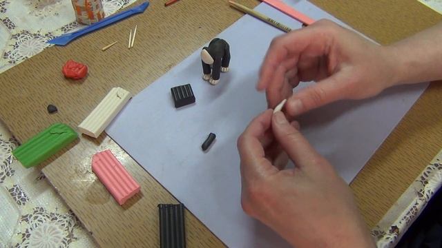 Лепка кота из пластилина смотреть онлайн