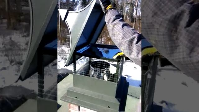 Флюгарка пагода с открыванием для прочистки дымохода камина. смотреть онлайн