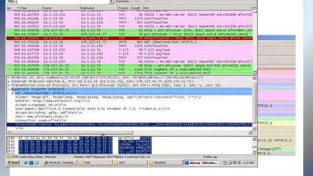 Анализ сеть с снифером   WIRESHARK