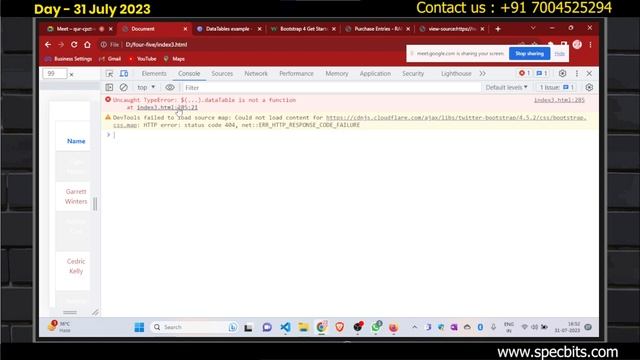 Table in Bootstrap (Hindi) | how to create table in bootstrap | #bootstrap5 #bootstrapcourse смотреть онлайн