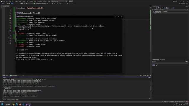 googletest | C++ Libraries смотреть онлайн