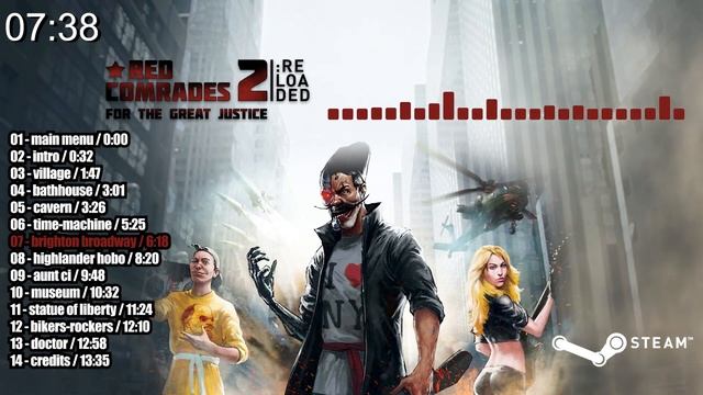 Red Comrades 2: For the Great Justice. Reloaded. OST | 2016 | STEAM - all soundtrack in one video смотреть онлайн