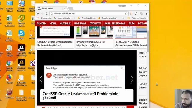 CredSSP Oracle Uzakmasaüstü Probleminin çözümü Windows 10 смотреть онлайн