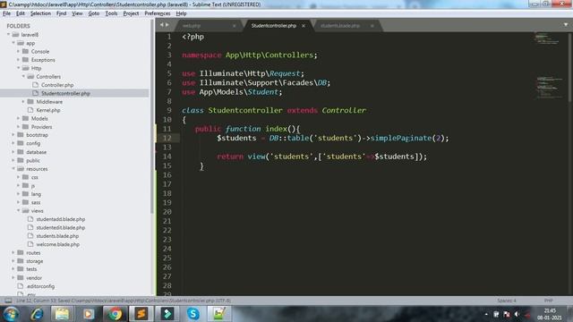 part 16 paginate vs simplepagination | laravel query builder | pagination in laravel смотреть онлайн