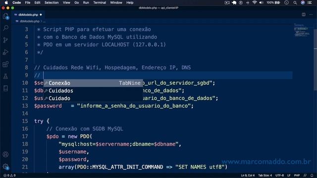Como criar uma conexão PDO em PHP para acessar Banco de Dados MySQL - Aula demosntrativa смотреть онлайн