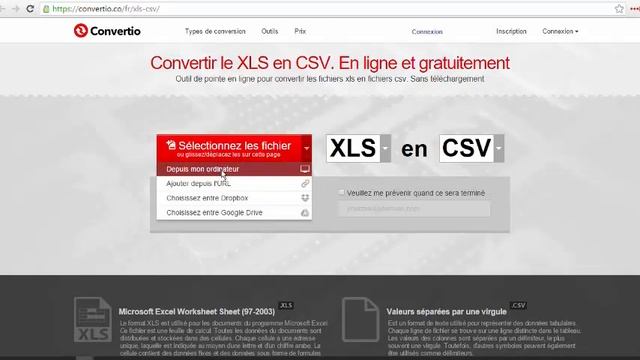 convertir xls en csv pour francontact смотреть онлайн