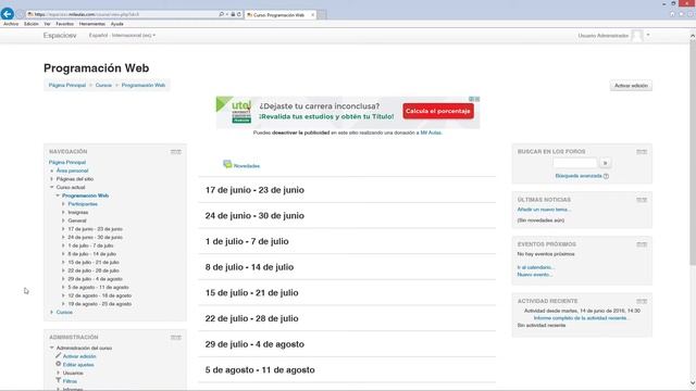 Moodle | 03. Explorando el sitio смотреть онлайн