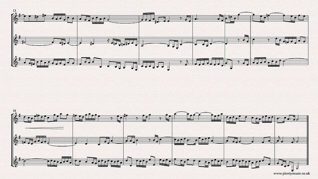 Bach J. S. | Sinfonia 8 BWV 794 arr. clarinet trio смотреть онлайн