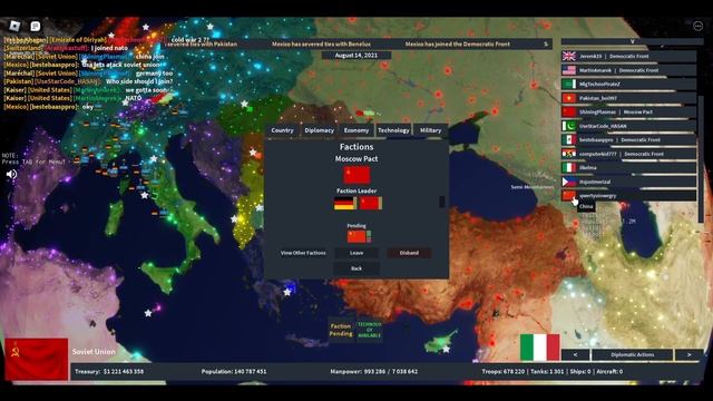 How GERMANY and RUSSIA Fought the 2nd Cold War - Roblox Rise of Nations смотреть онлайн
