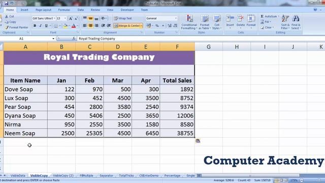 How to Copy and Paste Only Visible Cells | Visible Cell Copy Paste in Hindi | Visible Cell Paste смотреть онлайн