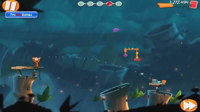 Angry Birds 2: Level 140 Boss Fight/Epic Battle 3 Stars Gameplay Bamboo Forest[Greasy Swamp] смотреть онлайн