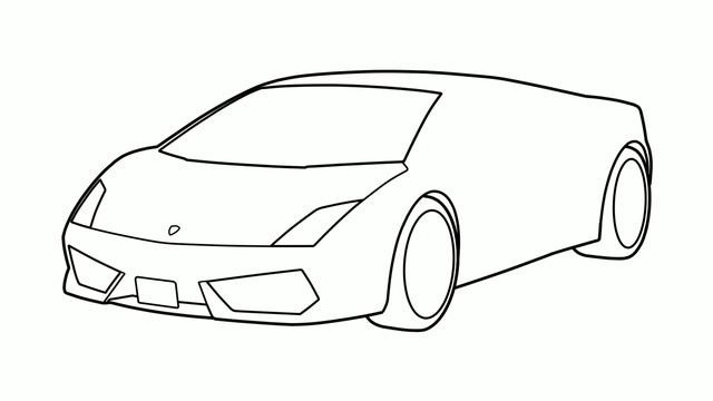 How to draw a LAMBORGHINI GALLARDO LP 550-2 2009 / drawing lambo gallardo lp 560-4 2010 sports car смотреть онлайн