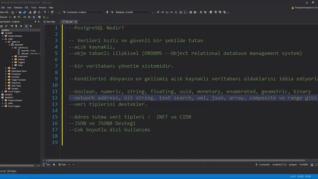 PostgreSQL Nedir? смотреть онлайн