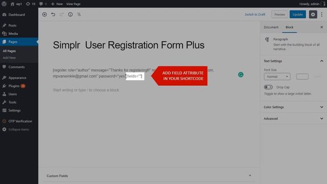 OTP Verification for Simple User Registration Form using miniOrange OTP Verification Plugin смотреть онлайн