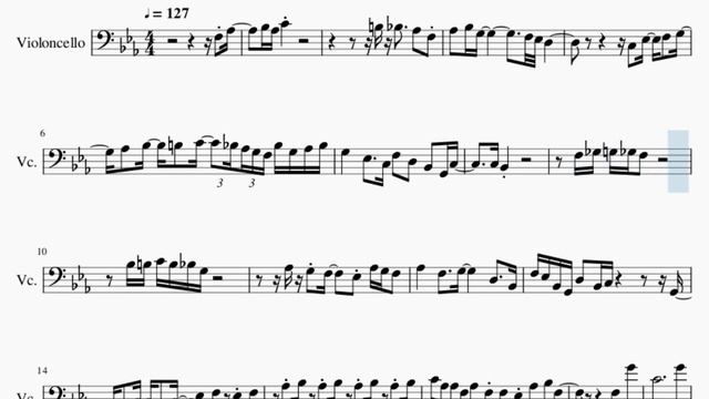 Cello Sheet Music: How to play Man With The Red Face (Saxophone Part) by Funkagenda and Mark Knight смотреть онлайн