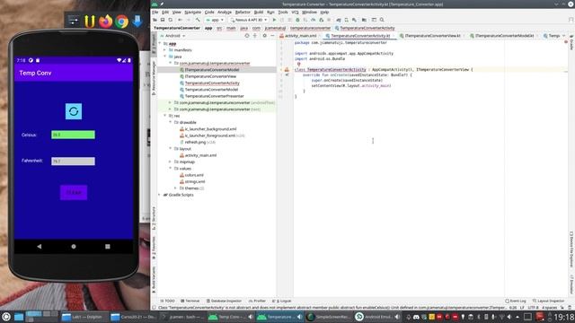 Developing a simple app in Android Studio: Temperature Converter (step 4) смотреть онлайн