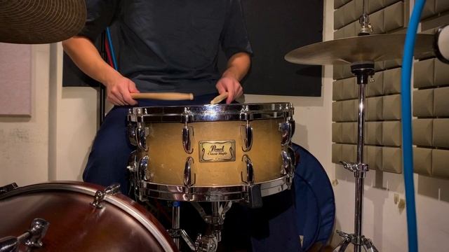 Pearl Classic Maple snare 14x6.5 Demo. смотреть онлайн