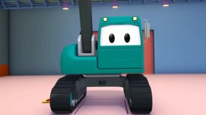 Tom the Tow Truck with the Demolition Crane and their friends in Car City