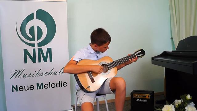 Bennet - Gitarre 🎸 Hava Nagila 🎵 Musikschule Neue Melodie смотреть онлайн