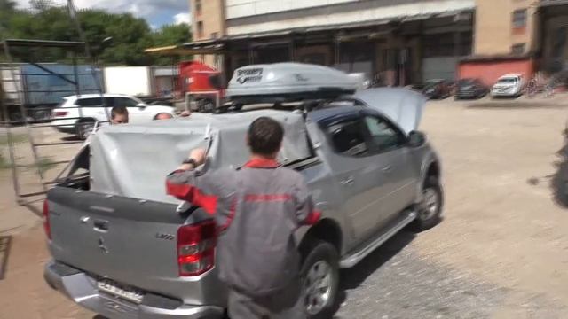 Каркас и тент из ПВХ на Л200. смотреть онлайн