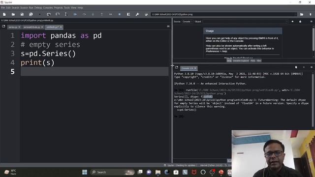 Python Pandas Series Creation Methods Video-01 | Class 12 Informatics Practices смотреть онлайн