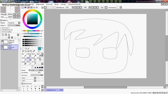 Как работать с программой-Paint tool SAI смотреть онлайн