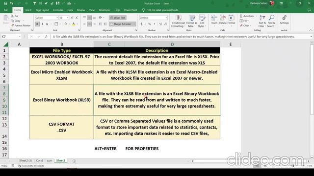 How to Save Ms Excel File into different Format type of Save as Type in | Topic -4 | in Hindi смотреть онлайн