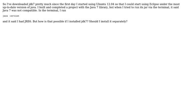 Downloaded JDK 7, but not JRE 7? смотреть онлайн