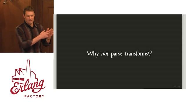 Erlang Factory SF 2016 - Garret Smith - Here Be Dragons Charting Parse Transforms In Erlang смотреть онлайн