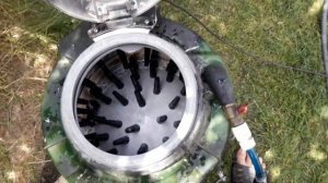 Самодельная перощипальная машина из стиральной машины автомат. Plucker machine hand made