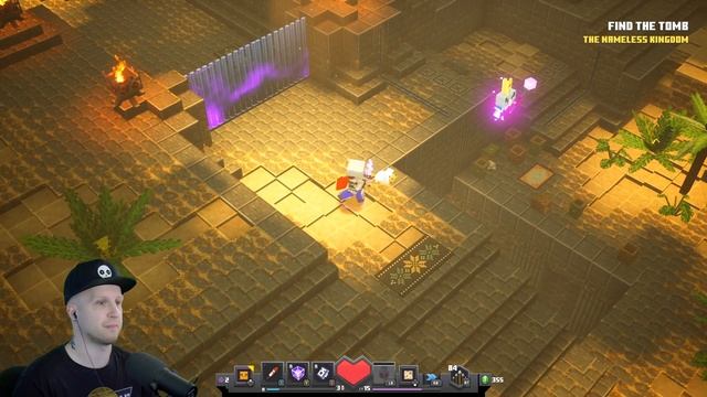 NAMELESS ONE NECROMANCER BOSS IN MINECRAFT DUNGEONS - Desert Temple Default x5 Difficulty смотреть онлайн