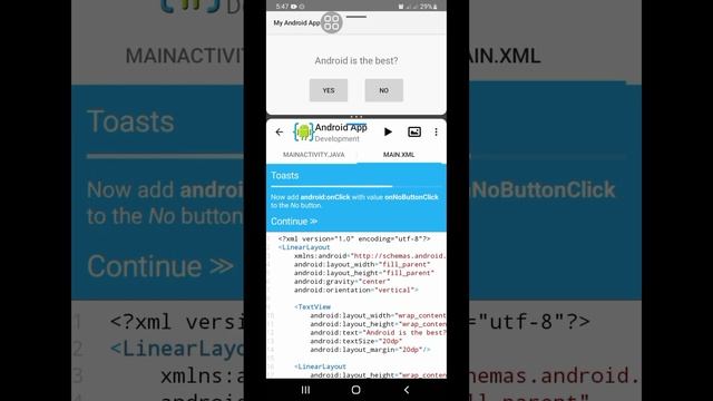 AIDE Android App - Toasts смотреть онлайн
