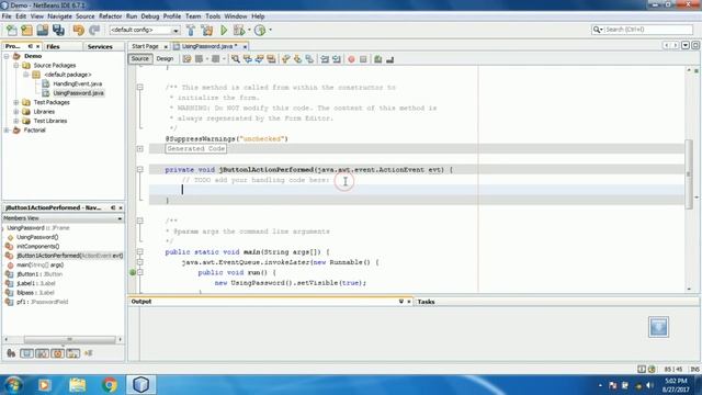 Password Field in Java | JPasswordField in Netbeans IDE | पासवर्ड डाले अब जावा में смотреть онлайн
