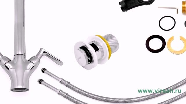 Смеситель на кухню FRAP (ФРАП) G4012 1/2" смотреть онлайн