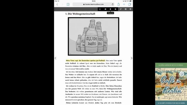 Learn German With Stories: Café In Berlin – 10 Short Stories For Beginners (TalkingBook)