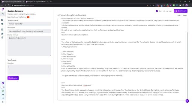 LongShot Answer Generator смотреть онлайн