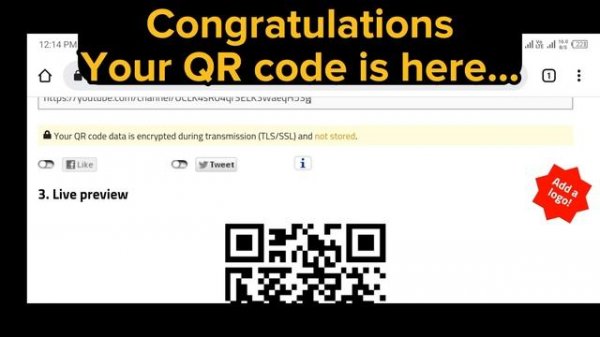 How To Create QR code  | How To Generate QR Code Online for YouTube and Facebook page