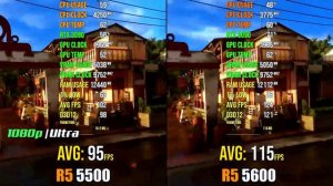 RYZEN 5500 VS 5600 - WHICH IS BEST FOR GAMING !!! REAL TIME PERFORMANCE