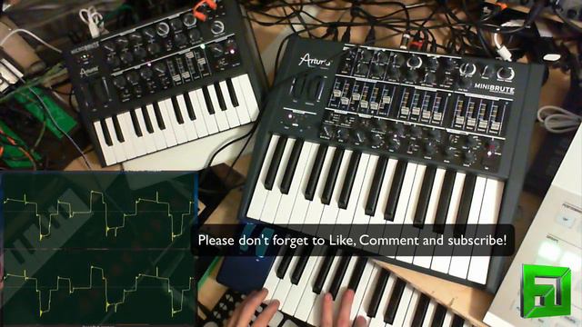 Arturia Microbrute and Minibrute combined! Analog synths смотреть онлайн